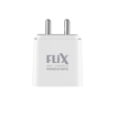 Picture of Flix (Beetel) Rise 2.4 12W Dual USB Made in India, Bis Certified, Fast Charging Power Adaptor Smart Charger with 1 Meter Cable Micro USB Cable for Cellular Phones (White, Xwc-63D)