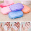 Picture of [WD0150] 5 Pcs Portable Easy Carry Travel Soap Sheet Paper Dissolvable