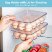 [WD0844] 12 Grid Transparent Egg Storage Box With Lid की तस्वीर