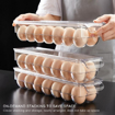 Picture of [WD0845] 14 Grid Transparent Refrigerator Egg Storage Box With Lid