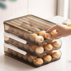 Picture of [WD0846] 18 Grid Auto Scrolling Down Plastic Egg Storage Box