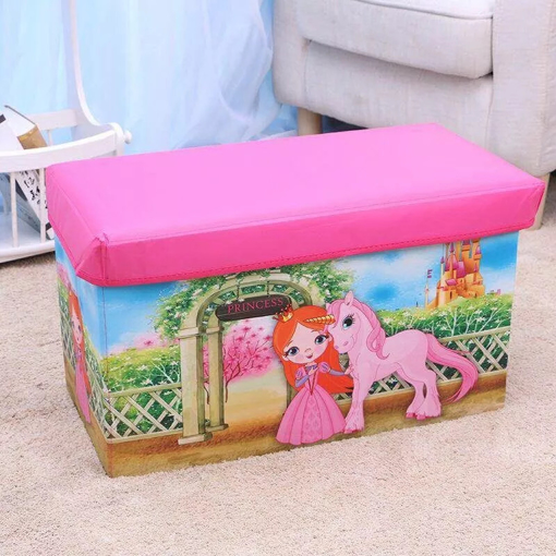 Picture of [WR0018-8] Children Storage Box Cum Sitting Stool ( Unicorn )