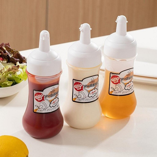 [WR0241] Portable Condiment Squeeze Sauces Bottle की तस्वीर