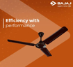 Picture of BAJAJ EDGE HS NEO EE 1200 MM 1 STAR RATING BROWN CEILING FAN 1 Star 1200 mm 3 Blade Ceiling Fan  (BROWN, Pack of 1)