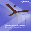 Bajaj Breeza EE 1200 mm 3 Blades 73 W Matt Brown Ceiling Fans की तस्वीर