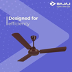 Picture of Bajaj Breeza EE 1200 mm 3 Blades 73 W Matt Brown Ceiling Fans