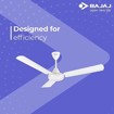 Picture of BAJAJ Brezza EE 425 1200mm White CF 1200 mm 3 Blade Ceiling Fan  (white, Pack of 1)