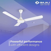 Picture of BAJAJ Brezza EE 425 1200mm White CF 1200 mm 3 Blade Ceiling Fan  (white, Pack of 1)