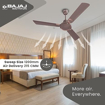Picture of Bajaj Crescent 12S1 1200mm Choco Brown and Copper Ceiling Fan