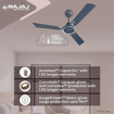 Picture of Bajaj Crescent 12S1 1200mm Marathan Blue and Chrome Ceiling Fan