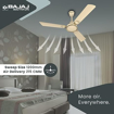 Picture of Bajaj Crescent 12S1 1200mm Ivory and Gold Ceiling Fan