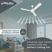 Picture of Bajaj Robusta 12S1 1200mm Base White Ceiling Fan