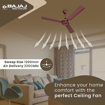 Picture of Bajaj Robusta 12S1 1200mm Base Brown Ceiling Fan