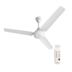 Picture of Bajaj Energos 12DC5 1200mm Silent BLDC Ceiling Fan|5StarRated Energy Efficient Ceiling Fans for Home|Remote Control|Upto 65% Energy Saving-26W|High Speed|Silent Operation|5-Yr Warranty White