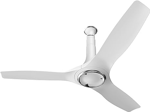 Picture of Bajaj Adonis Air 1200mm (48") Ceiling Fans for Home |BEE 1- Star rated Energy Efficient Fan | Aerodynamically Designed Blades| ABS Plastic| Adjustable Canopy |2-Yr Warranty White Ceiling Fan