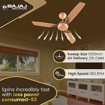 Picture of Bajaj Harrier NXG EE 1200 mm Gold & Copper Ceiling Fan