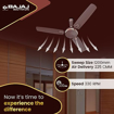 Picture of Bajaj Sintelle EE 1200mm Walnut & Copper Ceiling Fan