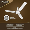 Picture of Bajaj Sintelle EE 1200mm White &Ruby Copper Ceiling Fan