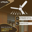 Picture of Bajaj Sintelle EE 1200mm White &Ruby Copper Ceiling Fan