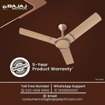 Picture of Bajaj Stylo 12S2 1200mm (48") Ceiling Fans for Home |BEE-2 StarRated Energy Efficient Fan|SUPER 5TUFF TECHNOLOGY™| SumoTuff Blades| High Air Delivery & High Speed