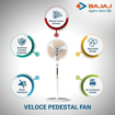 Picture of Bajaj Veloce 400 mm Champagne Fizz Pedestal fan, Regular