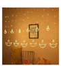 Diya Deepak Star Curtain LED Lights for Diwali Christmas Wedding की तस्वीर
