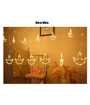 Picture of Diya Deepak Star Curtain LED Lights for Diwali Christmas Wedding
