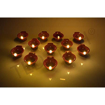Picture of Deepak Diwali Light Brown Diya String Light Plastic Diya  LED Deepak Fairy String Series Lights for Diwali Home Decoration