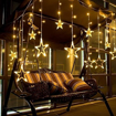 Picture of Star Curtain LED Lights for Diwali, Dashera, Christmas, Home, and Wedding decoration (Pack of 5)