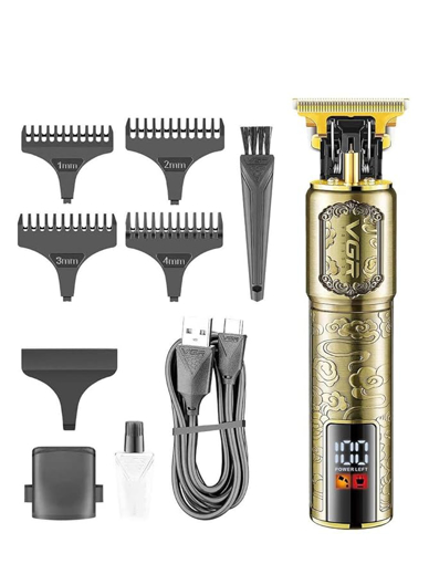 VGR V-073 Professional Rechargeable cordless Pro Self Haircut Hair Clipper, Beard trimmer with Stainless steel Blades USB Charging cable 4 Guide Combs for men Runtime: 240 min 1500 mAh Li-ion Battery की तस्वीर