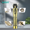 VGR V-081 Professional Rechargeable cordless Hair Clipper with Stainless steel Blades, USB Charging cable, 3 Guide Combs for men Runtime: 180 mins, 1500 mAh Li-ion Battery, Gold की तस्वीर