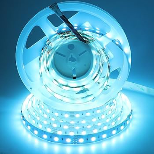 Picture of 12v 8mm 2835 120 Led Strip Light Ip20 5m Roll i-Blue Bing Light