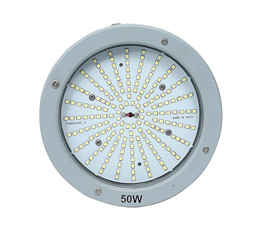 Picture of 50W LED High Bay Light with 10 Years Warranty, Bay Light for Warehouses, Hanging Light, Commercial Light, Industrial Lights Supermarket Light, Shed Light 1PC (Cool White)