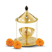 Picture of Signoraware Akhand Diya Small Brass with Borosilicate Glass Cover(12pcs)