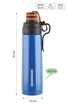 Picture of Signoraware Stainless Steel Pebble Vacuum Insulated Flask Water Bottle, 350 ML, Violet