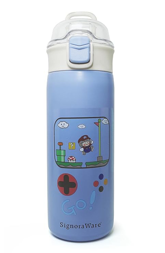 Signoraware Stainless Steel Charm Kids Vacuum Insulated Flask Water Bottle/Sipper, 350 ML की तस्वीर