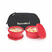 Picture of Signoraware Monarch Midday Microsafe Steel Lunch Box( 350+350 ml)