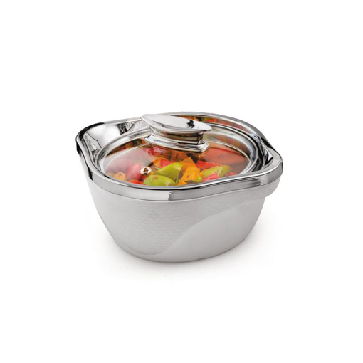 SignoraWare Royal Bliss Casserole Inside Steel with Glass Lid, 1000ml की तस्वीर