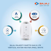 Bajaj Majesty Duetto Gas Water Heater (White) Wall mounting ( PNG) की तस्वीर