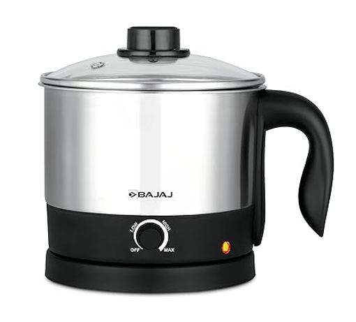 Welcome to MTechMart. Bajaj KTS 1.0 Litre Multicook Electric Kettle Black