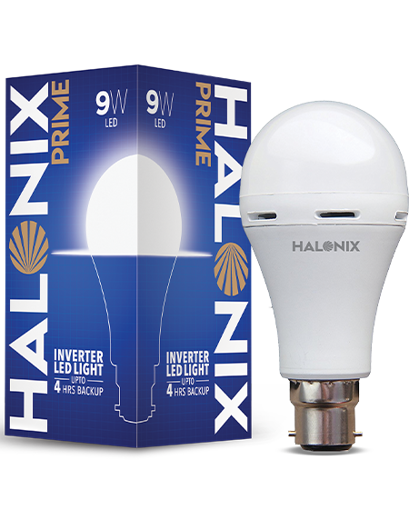 Picture of Halonix Prime 9W B22D 6500K Cool Day Light Inverter Rechargeable Emergency Led Bulb