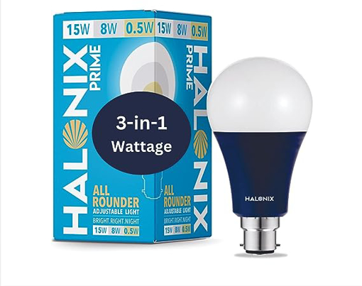 Picture of Halonix All Rounder Base B22D 15W  Multi Wattage Adjustable Light Led Bulb (