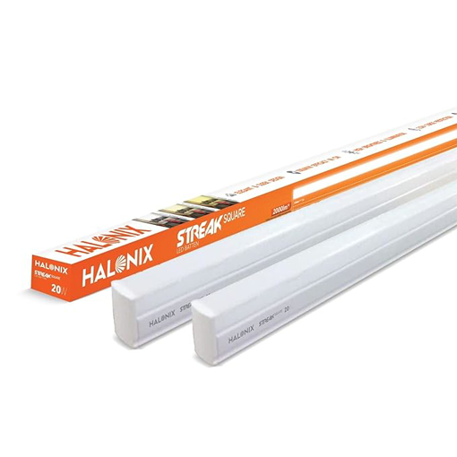 Picture of Halonix 20-watt LED Batten/Tubelight | Streak square 4-ft LED Batten for Living Room & Bedroom | Cool day light