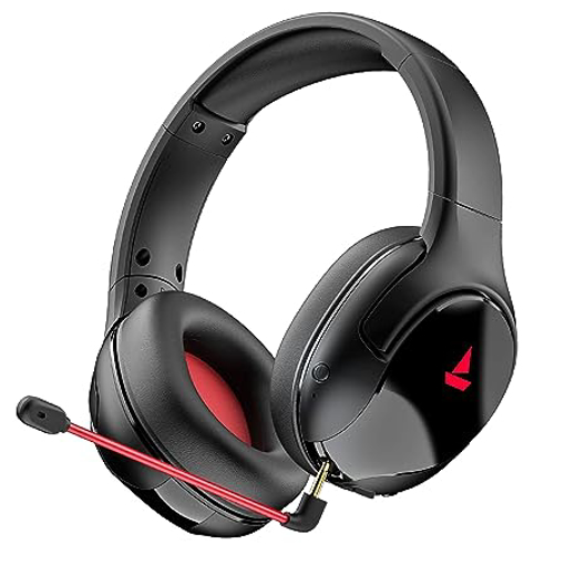 Picture of boAt Immortal Im 1300 Gaming Bluetooth Wireless Over Ear Headphones With Mic With 2.4Ghz Ultra Low Latency Mode Upto 35Ms, Bluetooth Mode 3D Spatial Audio, Bt V5.1, Dual Mics, Dongle Slot