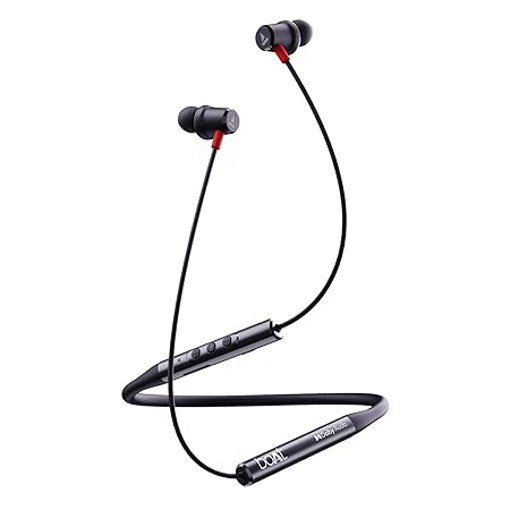 Picture of boAt Rockerz 525 ANC Bluetooth Neckband with Surround Sound by Dolby Audio, Adaptive EQ, Active Noise Cancellation, ENx Technology, 30 HRS Playback and ASAP Charge(Space Black)