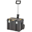 Picture of Stanley DEWALT DWST83347-1 50 kg Load Capacity Heavy-Duty Portable Plastic Deep TSTAK-Box and Removable Tray Compartment for Easy & Convenient Storage, 1 Year Warranty, YELLOW & BLACK