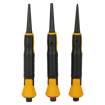 Stanley DEWALT DWHT0-58018 Bi-material Nail Set, 3 Piece (1/32", 2/32", 3/32") की तस्वीर