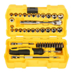 Picture of Stanley DEWALT DWMT81610-0 1/4" 50-Piece Drive Mechanics Tool Set with Anti-Corrosion Properties & Knurled Grip Control for Home, DIY & Professional Use, YELLOW & BLACK