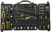 Picture of Stanley STMT81243 110-Piece High Quality Multi-Toolkit containing Pliers, Spanners, Drivers, Sockets, Bits, Wrenches & Ratchets for Home, DIY & Professional Use, 1 Year Warranty, Yellow & Black