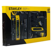 Picture of STANLEY STHT74981 Small Home Tool Kit For Home & DIY Use(47-pieces) - Includes Screwdriver, Hammer, Wrench, Pliers, Measurement Tape, Knife, Magnetic Drivers, Tool Box